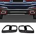 Spare Parts For BMW 5 6 Series GT G30 G38 G32 2018-2023 Stainless Steel Car Exhaust Pipe Cover Sticker(Style B-Black)