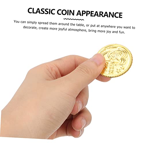 BESTOYARD 300 Peças Com Decorações Brinquedos Recompensa Jogo Decoração Plástico Falso Para Moedas R