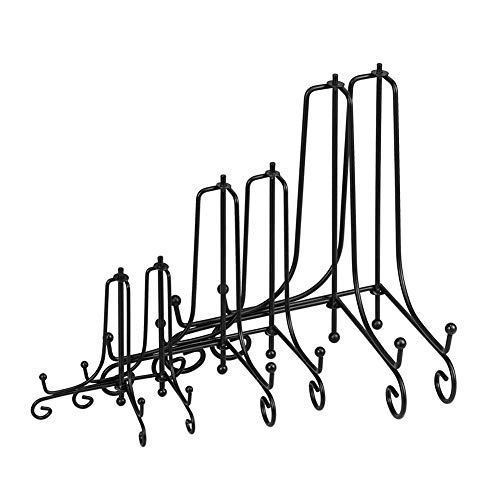 Lionwei Lionweli 6 Pack Iron Display Stand, Black Iron Easel Plate Holder Stand For Displaying Pictures, Plates, Books And Arts (4, 6, 8 Inch) #TOP20