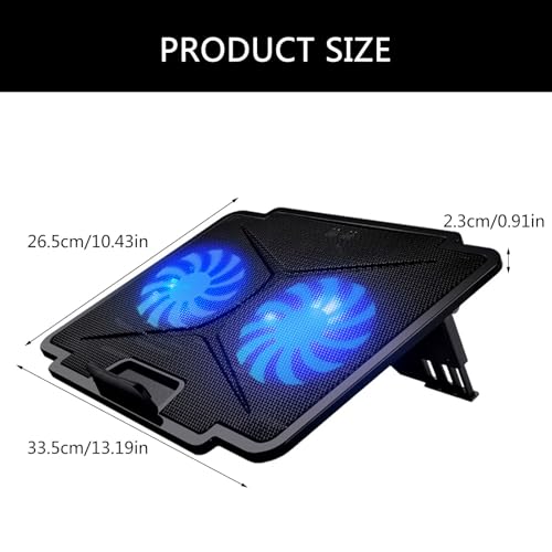 Base para Laptop con Ventilador LED y 2 Puertos USB miniatura 5