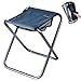 TRIWONDER Camping Hocker, Klapphocker, Leicht und klappbar, Faltbar Hocker für Angeln Picknick Outdoor (Blau - L)