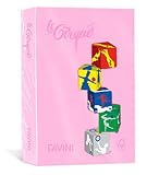 Brand - Favini Favini 042147.108 Risma Carta Le Cirque A4, Rosa, 80 gr, 500 Fogli