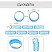 JeCar Mesh Grill Inserts & Headlight Covers Fit for 2024+ Jeep Wrangler JL Grill Covers Trim Accessories (9pcs Light Blue)