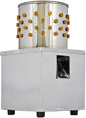 Chicken Plucker Poultry Plucking Machine Stainless Steel Quick Feather Removal In 10 Seconds Turkey Pigeon Bird Defeathering Farm Farming abattoir 98 Rubber Fingers 10 Birds | 32cm x 57cm x 32cm