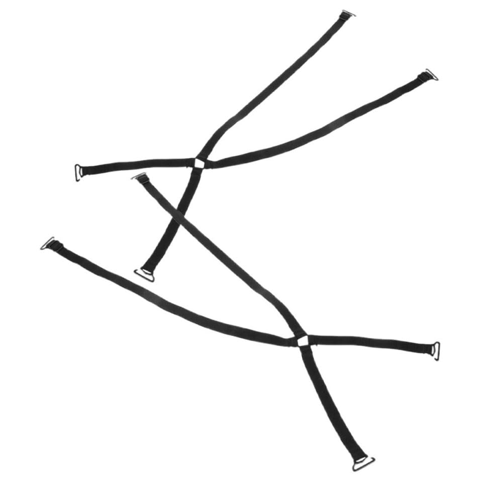 GOOHOCHY Tirantes Invisibles de Sujetador 2 Piezas para Mujer, Ajustables y Antideslizantes de Nylon Negro, Decorativos y Suaves para Vestidos y Trajes de Baño