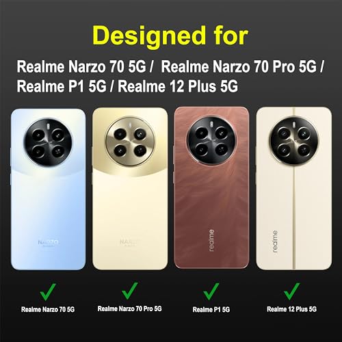 Image of Amazon Basics Back Case Cover for Realme Narzo 70 5G | Compatible for Realme Narzo 70 5G Back Case Cover | Matte Soft Flexible Silicon | Liquid Silicon Magic Case with Camera Protection | Black