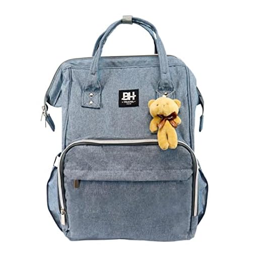 Bolsa Mochila Maternidade Impermeável Azul Claro