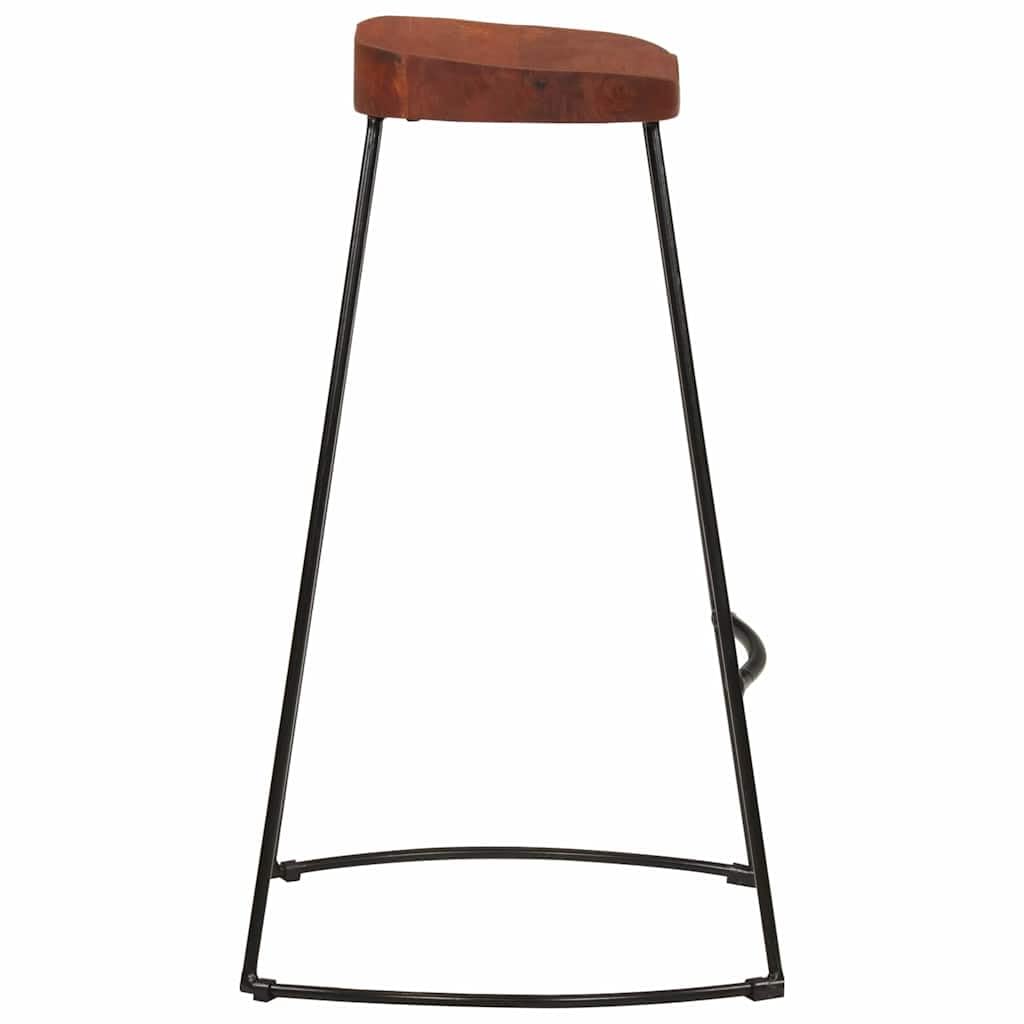 Taburetes de bar 2 piezas Gavin 50x40x78 cm Madera de mango macizo