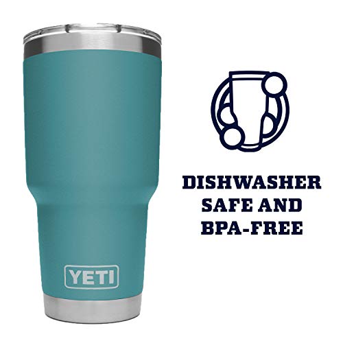 Image of YETI Rambler 30 oz Tumbler, Stainless Steel, Vacuum Insulated with MagSlider Lid, River Green