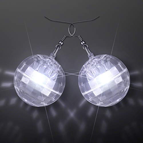 Led Light Projecting Disco Ball Light Up Earrings For Women #TOP1