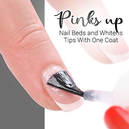 ZEVA Nail Bright – One-Step Salon Grade French Manicure Fingernail & Toenail Polisher & Whitener – Quick Dry White & Pink Polish & Brightener For Nails - Thumbnail 4