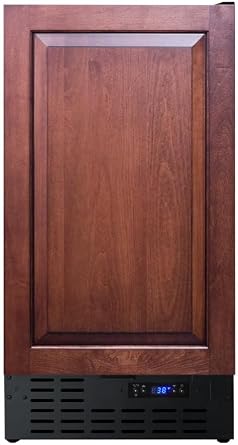 Summit Appliance FF1843BIFADA 18" Wide Built-In All-Refrigerator; Automatic Defrost; 2.7 cu.ft Capacity; LED Lighting; Panel-ready Door Panel Not Included; Digital Thermostat and Display