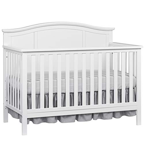Image of Oxford Baby Emerson 4-in-1 Convertible Crib, Snow White, GreenGuard Gold Certified