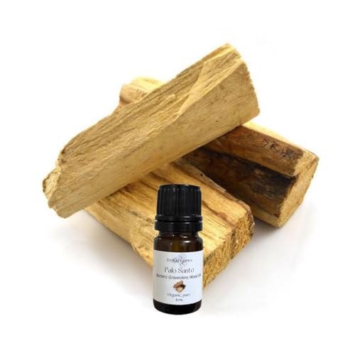 Aceite Esencial de Palo Santo, Orgánico, Puro, 5 mL