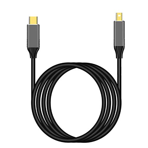 Tobo USB-C to Mini DisplayPort Adapter Type C mini DP Male to Male Cable Compatible with Mac-Book 2017,16,15,Dell.-TD-224TC.