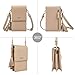 MACLLYN Small Crossbody Bag Cell Phone Purse Wallet with Credit Card Slots for Women (Beige)