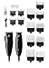 Andis 24810 Professional PivotPro and SpeedMaster Hair Clipper and Beard Trimmer PivotMotor Set, Black