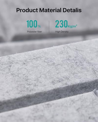 Image of Soundproof Wall Panels Self-Adhesive, 18 Pack Acoustic Panels Sound Absorbing Panel High Density Brick Wall Panel for Walls, Office,Reccording Studio, Ceiling 12 inch X 12 inch X 0.4 inch Gray