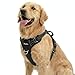 Funfox Hundegeschirr Mittelgro&szlig;e Hunde, Anti Zug Brustgeschirr Verstellbares Geschirr Hund mit Griff Reflektorstreifen, No Pull Geschirr Hund f&uuml;r Kleine Mittlere Grosse Dog Harness Schwarz L