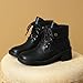 Women's Lace up Combat Ankle Boots High Chunky Heel Short Ankle Boots Fall Fashion Heeled Booties Shoes