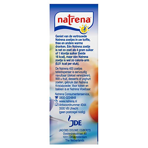 Natrena Zoetstof Dispenser, Suiker Vervanger voor Koffie en Thee, Zakdispenser, 12 x 400 Zoetjes - Afbeelding 8