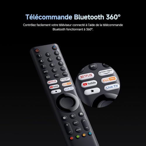 XIAOMI TV S Mini LED 75"(190 cm), QLED Mini LED Télévision, 4K UHD, Smart TV avec Google TV, HDR10+, Triple Tuner, DVB T2, 60Hz avec 120Hz Game Boost Mode, MEMC, Dolby Audio, Airplay 2