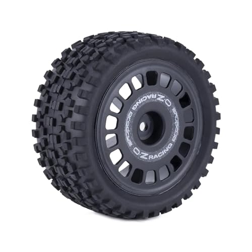 Roue De Route Collée 88mm pour Buggy RC 1/10 | 4 Pièces Jantes et Pneus de Course Rallye - 6