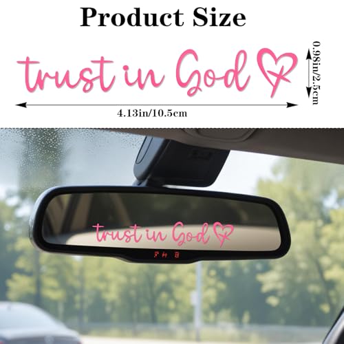 Image of 6PCS Rearview Mirror Sticker, Holographic Stickers Rear View Mirror Decal Vanity Mirrors Stickers for Window, Mirrors, Tumbler, and Water Bottle(White, Black, Pink)