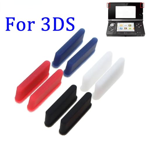 Image of Replacement Silicone Pad Button for Nintendo 3DS Game Console Upper Top LCD Screen Rubber Feet Cover (Black)