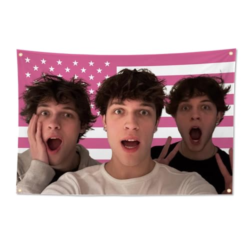 CZBR TIMIBUGER Sturniolo Triplets Tapestries 3x5ft Sturniolo Flag With 4 Brass Grommets Fresh Love Sturniolo Merch1