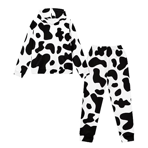 chaqlin Girls Clothing Set Boys Sweatsuits Cute Outfits for Kids Gym Sweatshirts and Sweatpants Casual Loose Fit