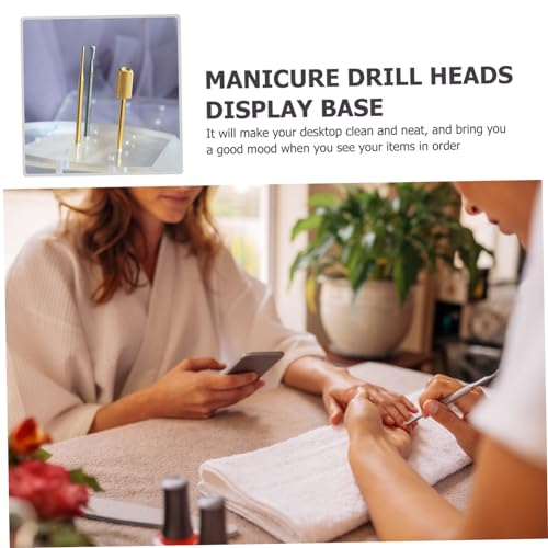 Base acrílica para manicura 2 piezas transparente miniatura 3