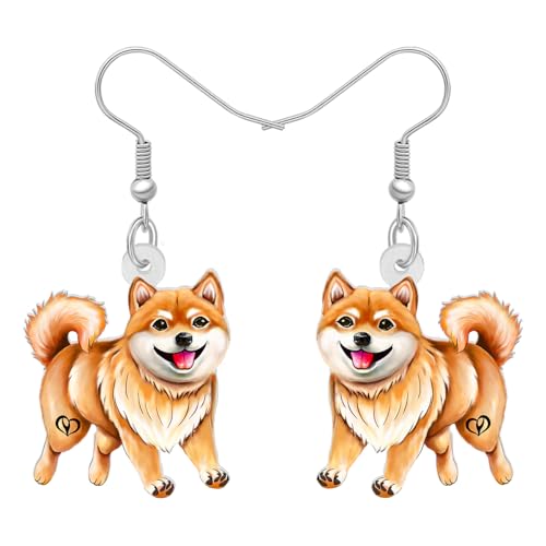 DESIGN:Orecchini per cani Pastore tedesco, Cavalier King Charles Spaniel, Beagle, Dalmata, Border collie, Dobermann, Siberian Husky, Shiba Inu , orecchini natalizi, orecchini carini, orecchini festivi, orecchini pendenti, orecchini a goccia, orecchini per feste, adatti per Natale, Ringraziamento, Halloween, San Valentino, Capodanno, ecc.