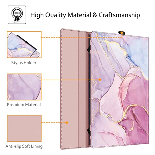 Fintie Sleeve Case For 15.6" Samsung Galaxy Book2 Pro 360 Np950Qed/Galaxy Book2 Pro Np950Xed/Galaxy Book Pro 360 Np950Qdb/Galaxy Book Pro Np950Xdb - Premium Pu Leather Portfolio Book Cover, G-Marble #TOP2