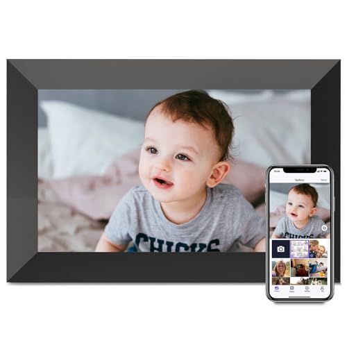 Uhale Digital Picture Frame, 10.1 Inch Smart WiFi Digital Photo Frame, 16GB Memory with Auto-Rotation Share Photos/Videos and Send Best Wishes via App
