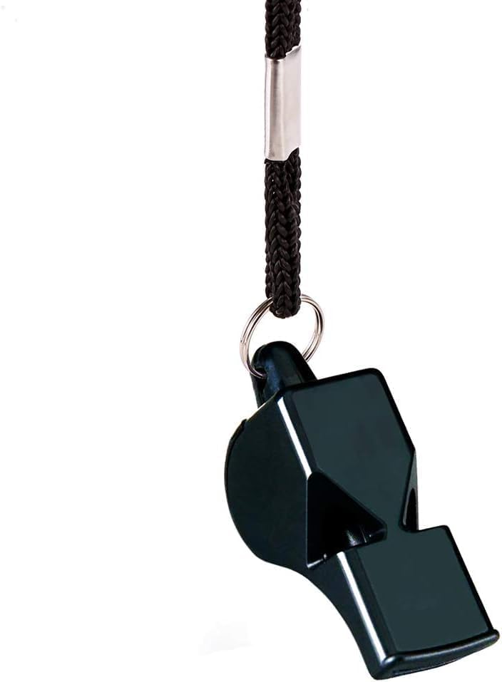 Leosportz Whistle for Sports Coach with Lanyard | Professional Sports High Sound Whistles, Whistle High Sound, Hyper Whistle for Referee, Coaches, Sports, Life Guard, Self-Defence, Survival (1)" 1