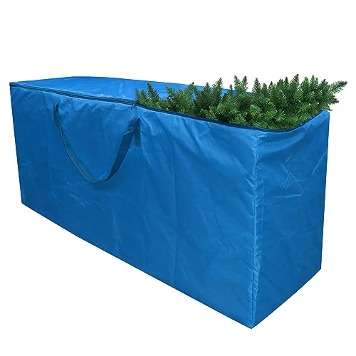 Borsa portaoggetti per albero di Natale, adatta per alberi di Natale alti 2,5 m, resistente tessuto Oxford, impermeabile, con manici rinforzati e cerniere resistenti…