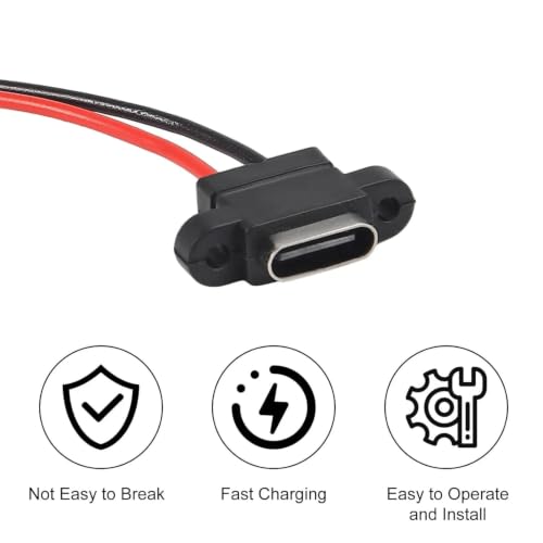 Evita roturas con el conector USB C de 2 pines SMD hembra atornillable 4