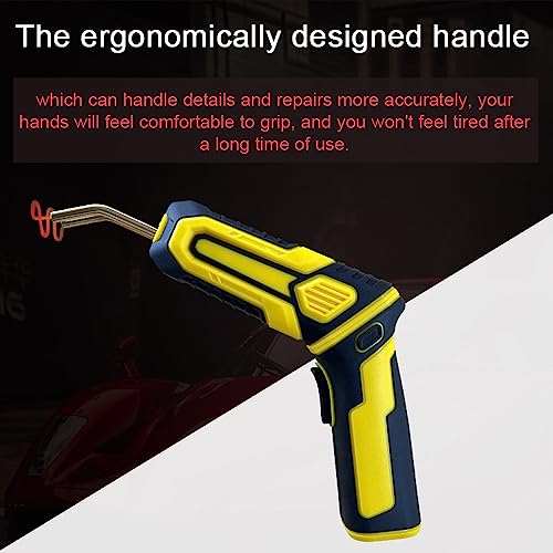 Vislone Máquina de solda de plástico portátil, portátil, cabo dobrável de 90°, kit de reparo de rach