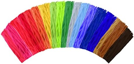 Craft Pipe Cleaners Proffessional 1000 Pcs 25 Colors, Pipe Cleaners Craft Supplies and Chenille Stems or Pipecleaners, Pipe Cleaners Bulk, for Crafts, Gift Wrapping and Party Decorations.