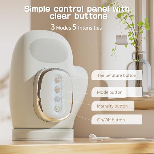 Prisag Electric Hand Massager, Portable Airbag Hand Massager with Heating and Compression Functions, 3 Modes 5 Levels 15-Minute Auto Timer, for Arthritis Carpal Tunnel Relief, Gift for Women/Men - Image 6