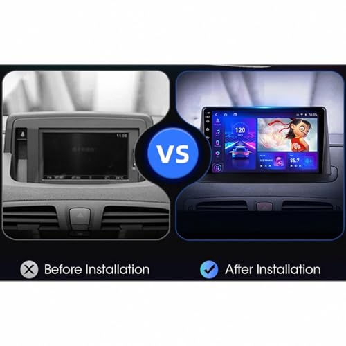 Pantalla Carplay Renault Megane 3 Fluence 2008-2010 con Android Auto inalámbrico y Bluetooth 5