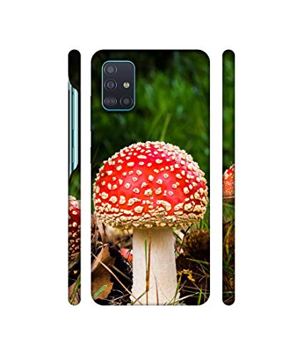 Image of Amazon Brand - Solimo Designer Red Mushroom 3D Printed Hard Back Case Mobile Cover for Samsung Galaxy A51