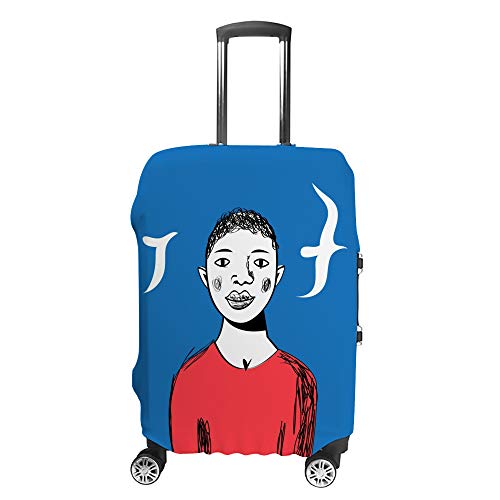 Housse de voyage anti-rayures pour valise motif Africain et protection bagages