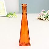 DAQIEPIN Color Clear Mini Glass Vase Flower Bottle Glass Ornaments Flower Arrange Home Decor...