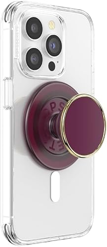 PopSockets Phone Grip for MagSafe, Magnetic Holder, Phone Stand, Burgundy - Red Wine