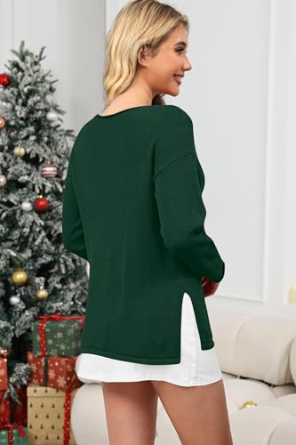 Merry Chenille Script Boat Neck Sweater for Women - Image 3
