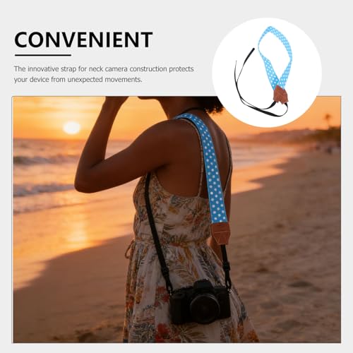DOITOOL Correa de Hombro Ajustable para Cámara Dslr y Deportiva, Arnés Ergonómico Azul de 73 Cm para Fotógrafos de Senderismo y Viajes, Correa de Seguridad Cómoda y Ligera para Exteriores - imagen 3
