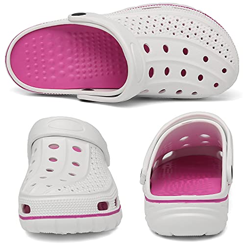 Image of ChayChax Men's and Women's Arch Support Clogs Garden Shoes Slip-on Outdoor Beach Water Sandals with Removable Cushion Footbed