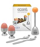 Die funktionale Gadget, das Ihr gekochtes Ei frei von Granatsplitter hält. Diese kompletten Ei-Liebhaber gesetzt ist aus hochwertigem Edelstahl gefertigt. Enthält Ei-Deckel, 2 Eierlöffel und 2 Eierbecher für Ihre Lieblings weich oder hart gekochte Eier.